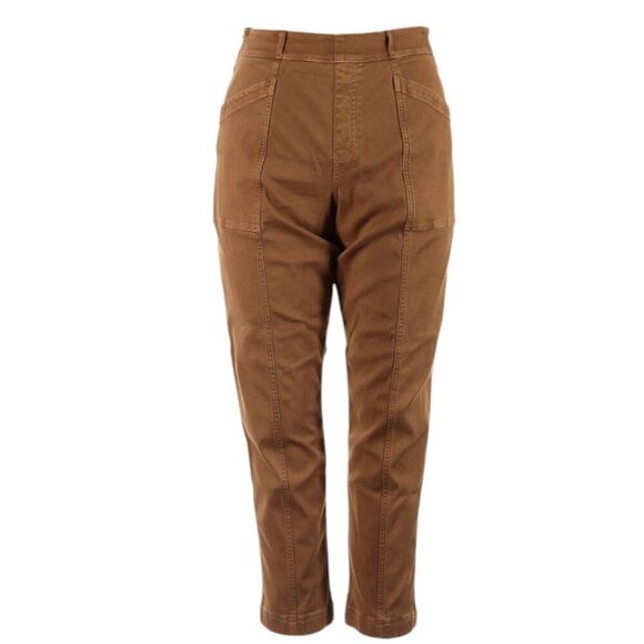 Spanx Twill Straight Leg Shaping Pant in Acorn Brown Size XL - Picture 4 of 8